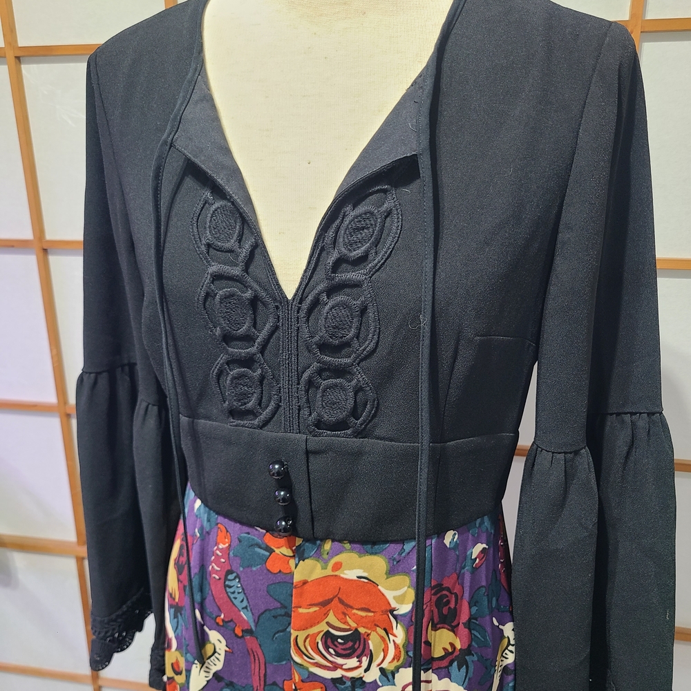 Anna Sui X Modcloth Rooted In Retro Dress - Picture 2 of 6